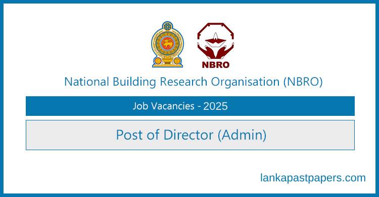 NBRO Job Vacancies 2025 – Director (Administration) Post Under Ministry of Defence