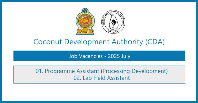 Coconut Development Authority Careers 2025 – Government Jobs Open for Application