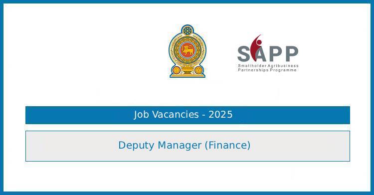 Agriculture Ministry (SAPP Project) – Deputy Manager (Finance) Vacancy 2025