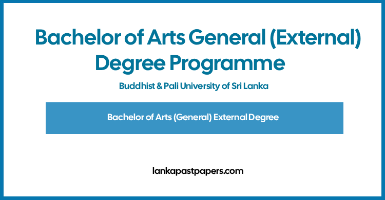 Bachelor of Arts (BA) External Degree 2026 – Buddhist And Pali University Sri Lanka | Apply Online