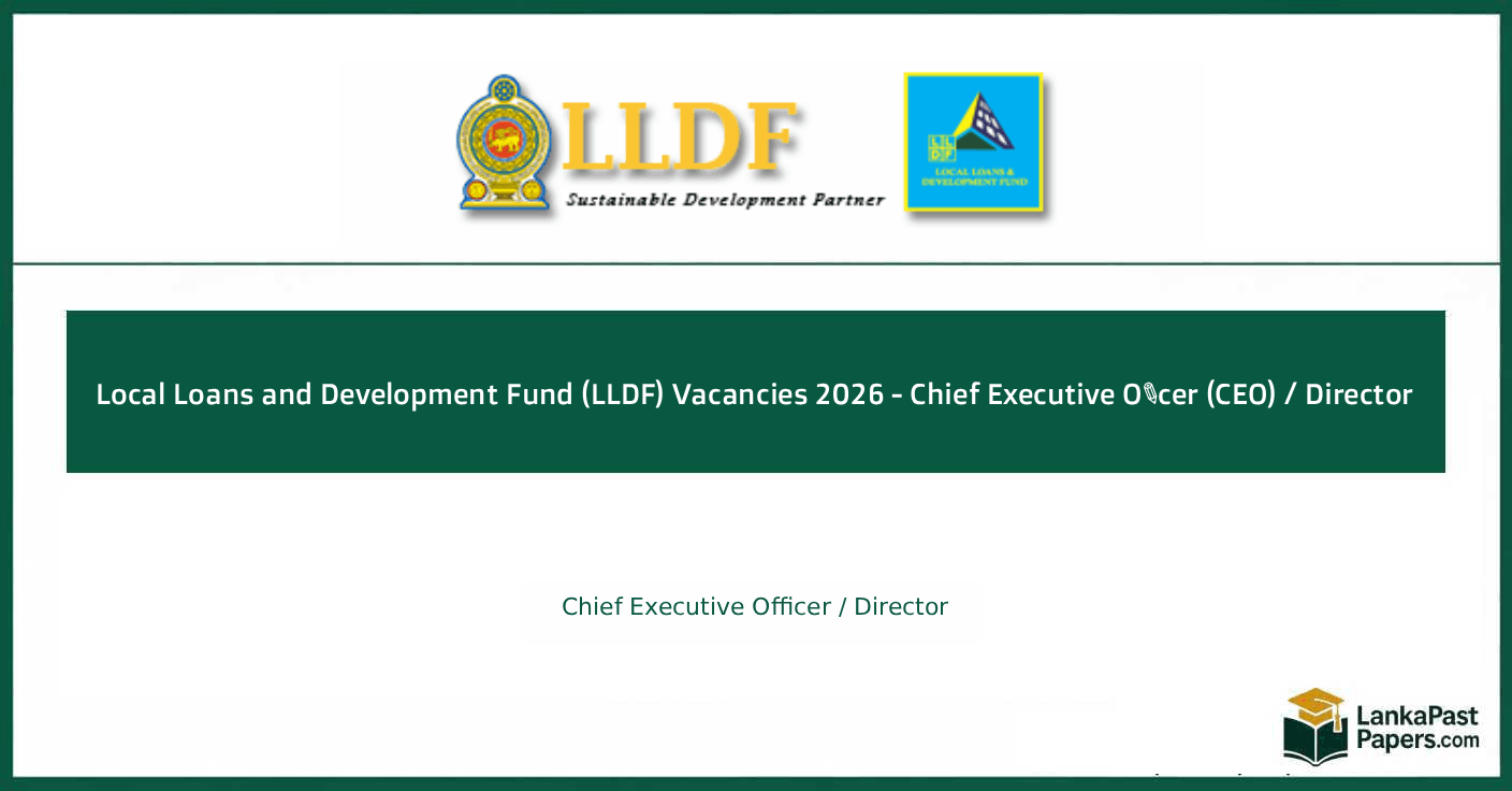 Local Loans and Development Fund (LLDF) Vacancies 2026 - Chief Executive Officer (CEO) / Director