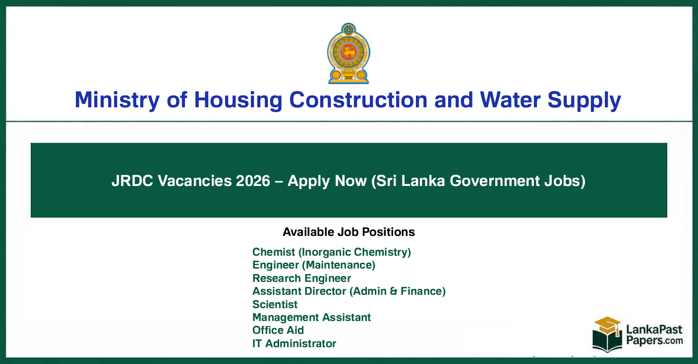 JRDC Vacancies 2026 – Apply Now (Sri Lanka Government Jobs)
