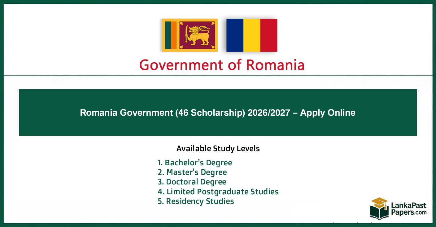 Romania Government (46 Scholarship) 2026/2027 – Apply Online