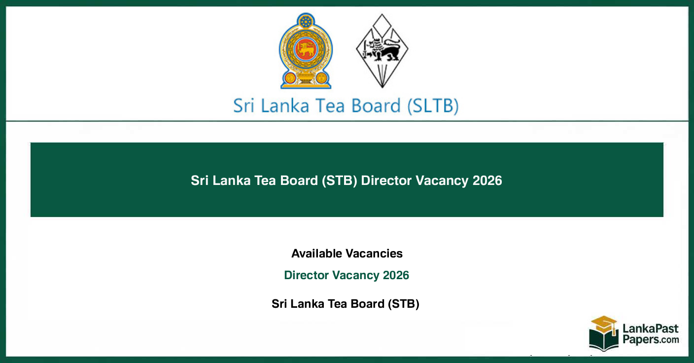 Sri Lanka Tea Board (STB) Director Vacancy 2026