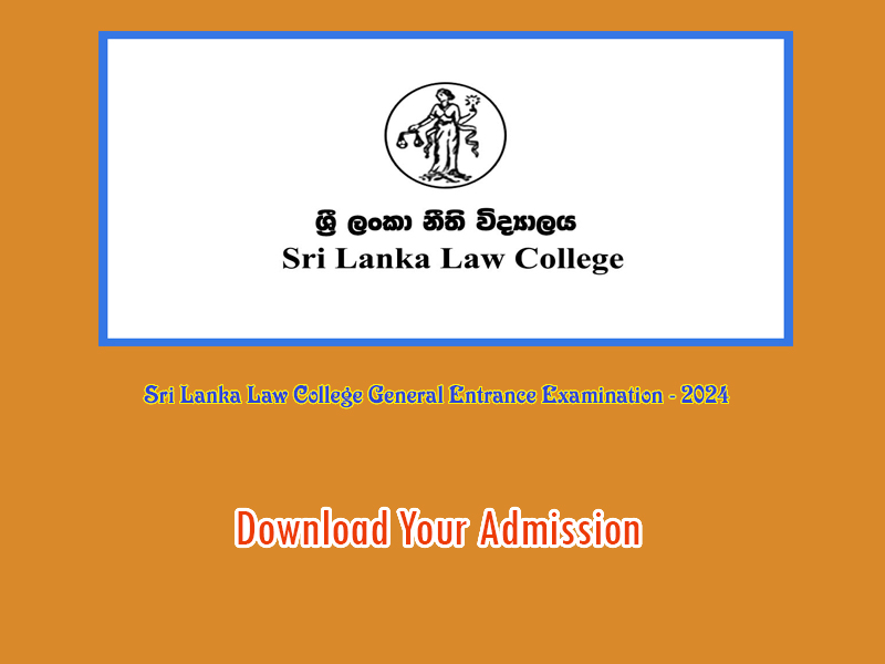 Sri Lanka Law College General Entrance Examination - 2024