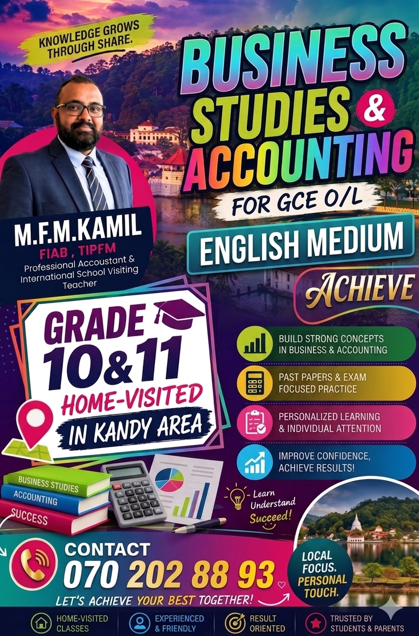 G C E OL BUSINESS STUDIES AND ACCOUNTING 