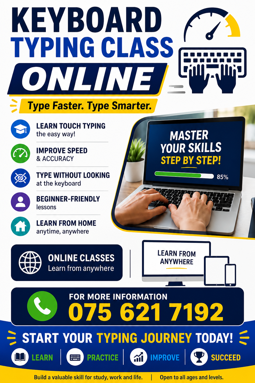  KEYBOARD TYPING CLASS ONLINE