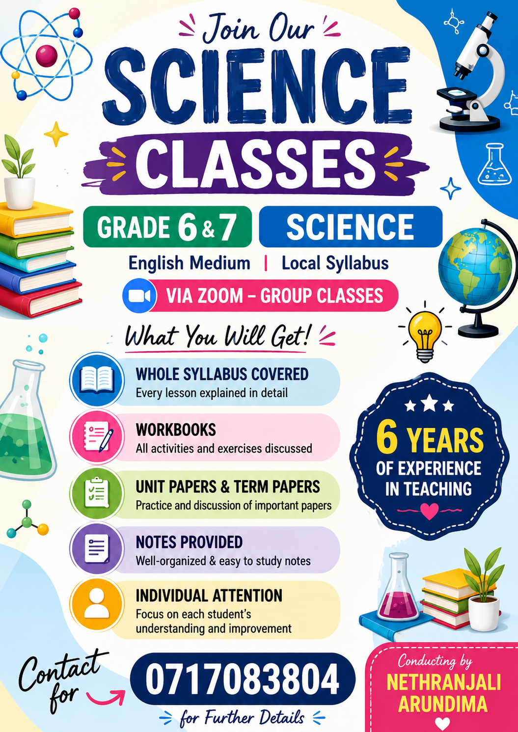 Grade 6,7 Science English medium 