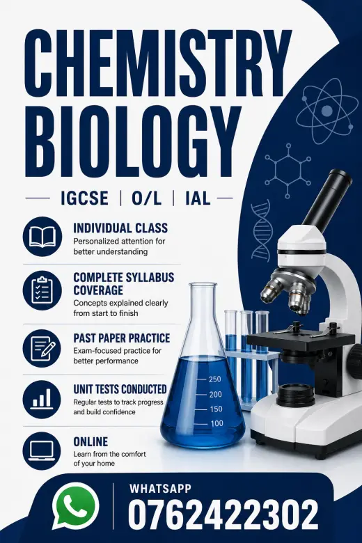 Biology and Chemistry tution