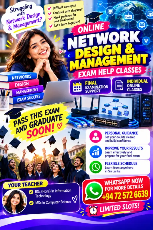NETWORK DESIGN & MANAGEMENT EXAM HELP CLASS 