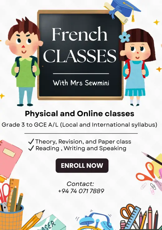 Grade 1 to A/L - French Language 