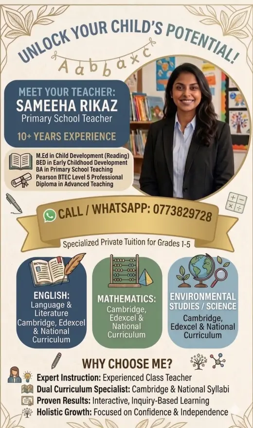 Grades 1-5- Cambridge/Edexcel and National Curriculum 