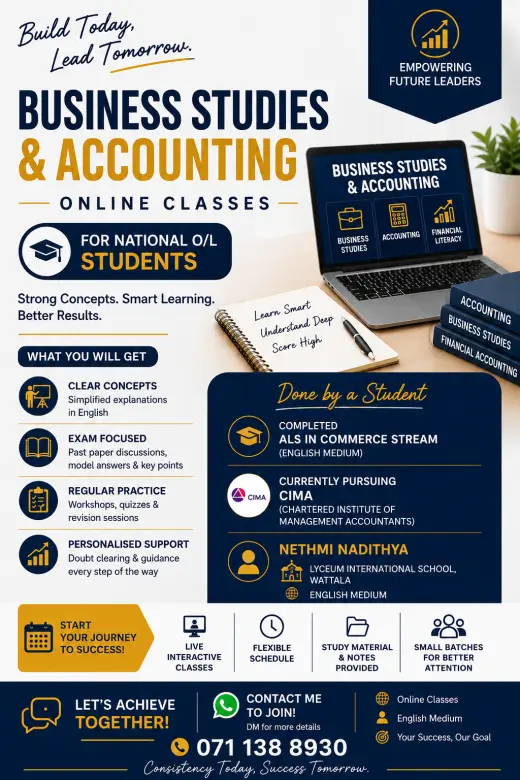 O/L Business Studies and Accounting 