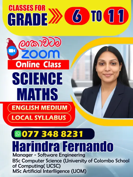 Science & Maths Online Tuition Classes Grade 6-11 English Medium | National Curriculum