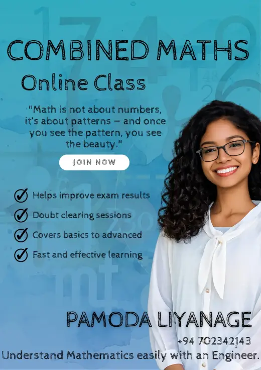 A/L Combined Maths - 2026 A/L revision, 2027, 2028 