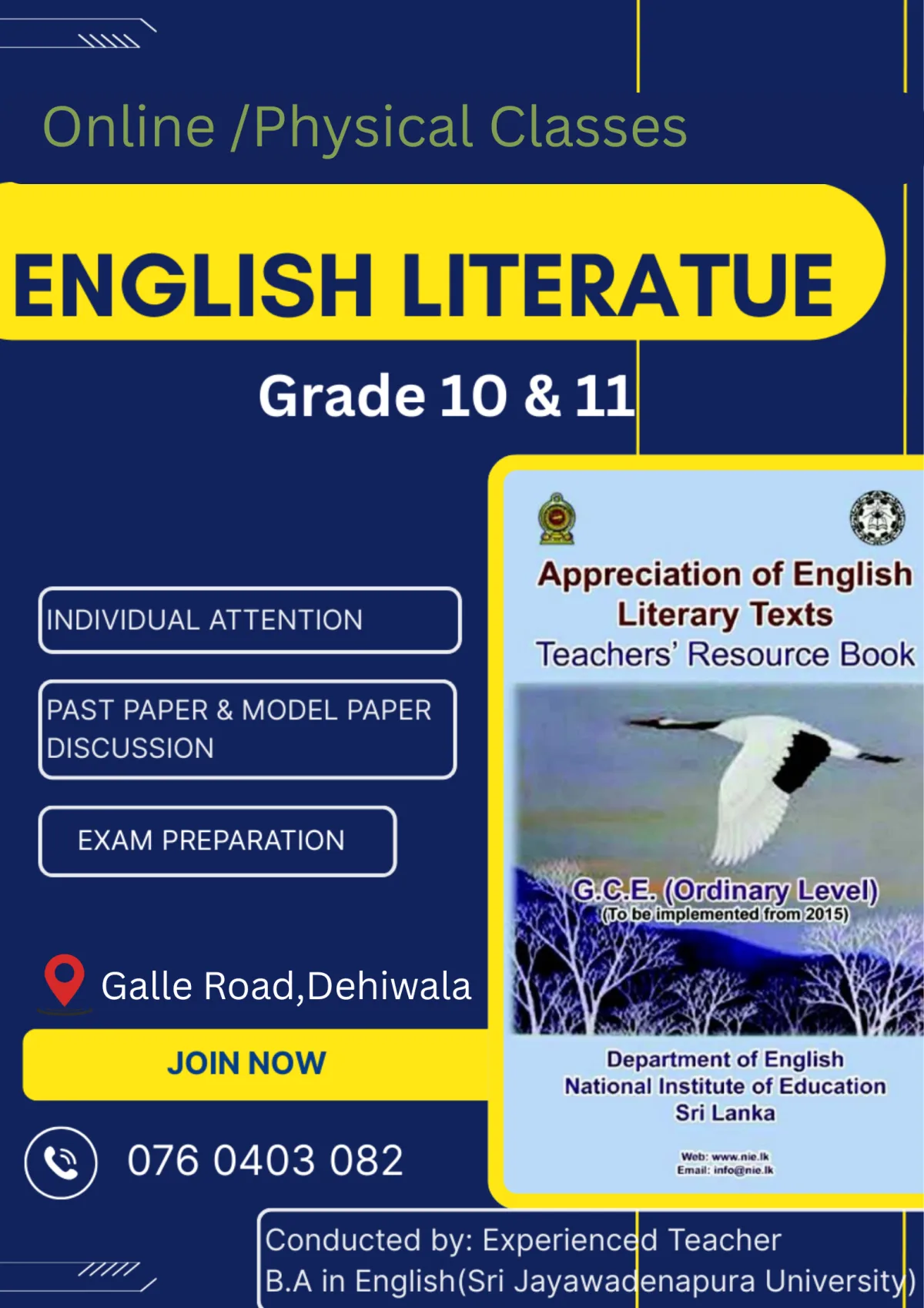 English Literature-Grade 10 & 11