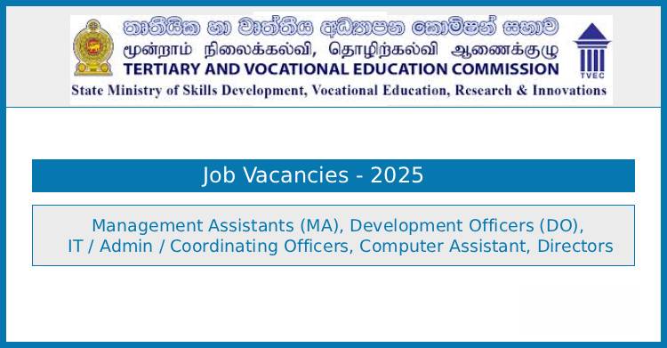 TVEC Job Vacancies 2025 – Management Assistants, Development Officers, IT and Admin Officers, Directors