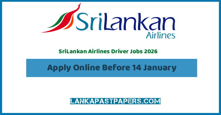 SriLankan Airlines Driver Jobs 2026 – Apply Online Before 14 January (Katunayake)