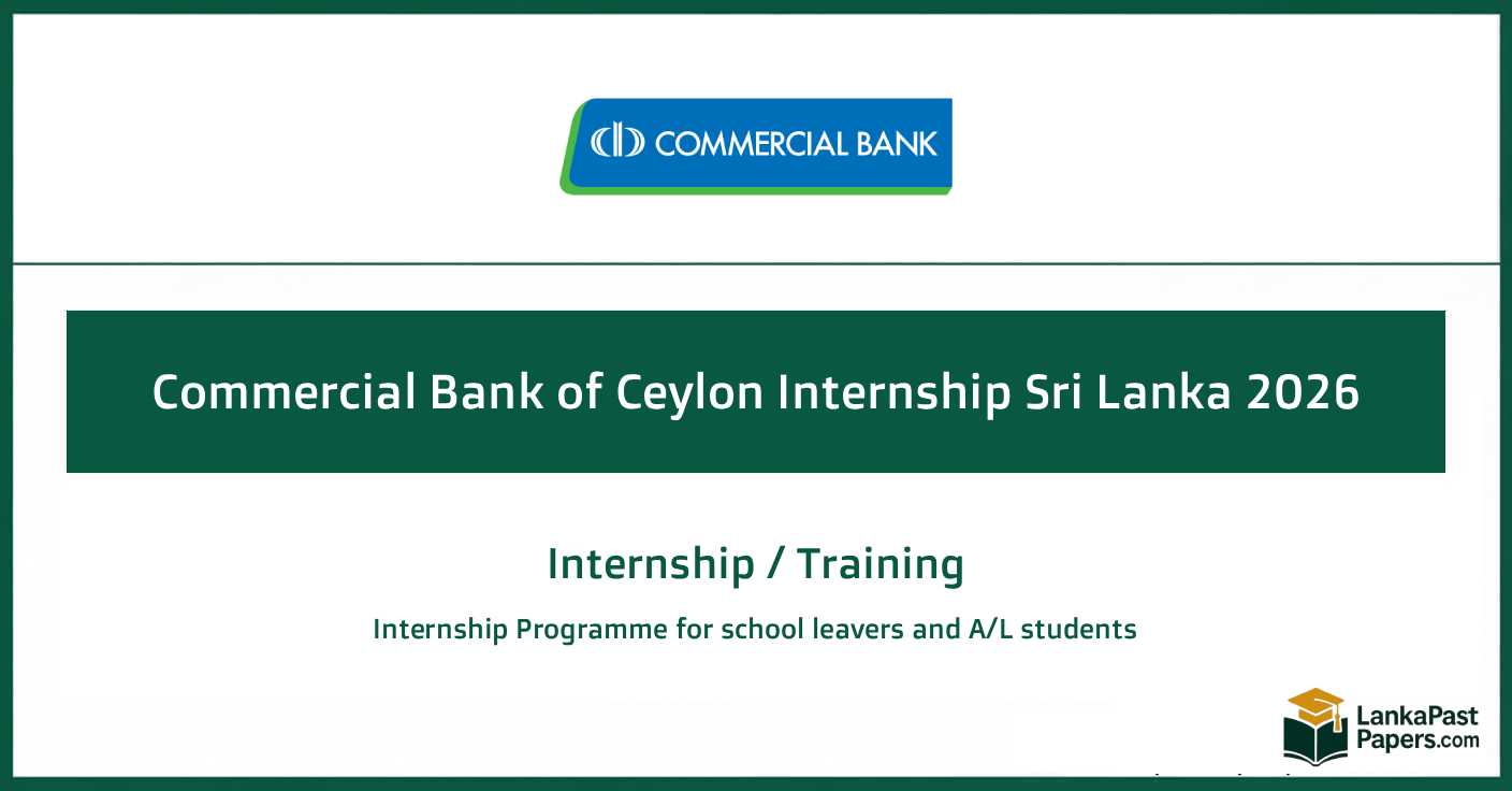 Commercial Bank Internship Sri Lanka 2026 – Apply Online