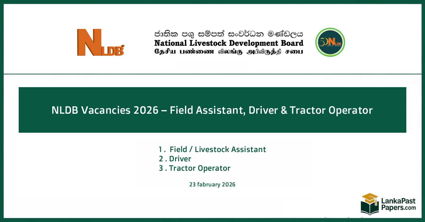 NLDB Vacancies 2026 – Government Job Official Notice