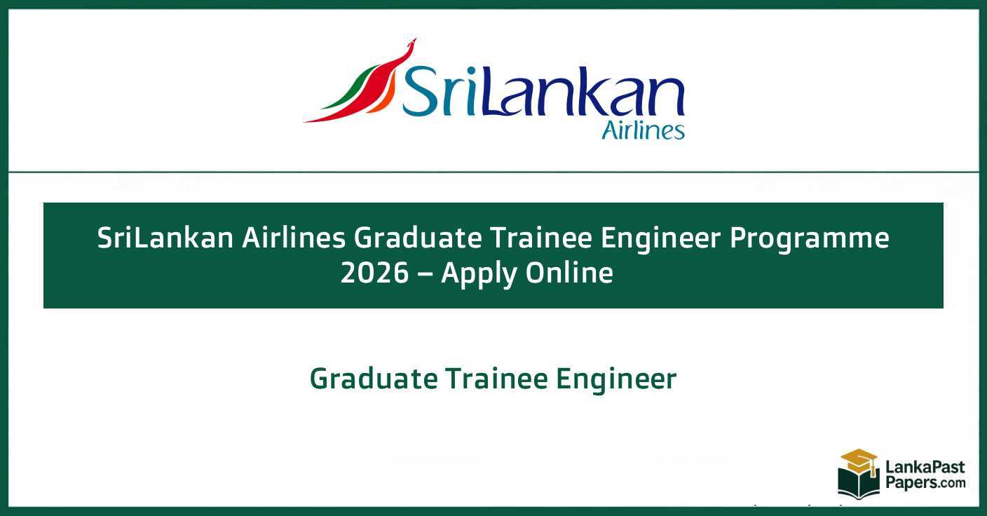 Graduate Trainee Engineer Jobs 2026 SriLankan Airlines