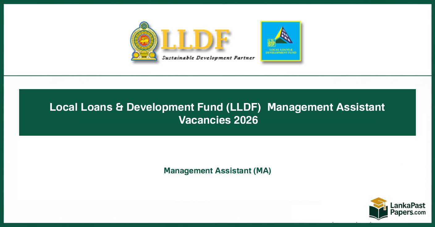 LLDF Management Assistant Vacancies 2026 – Apply Sri Lanka