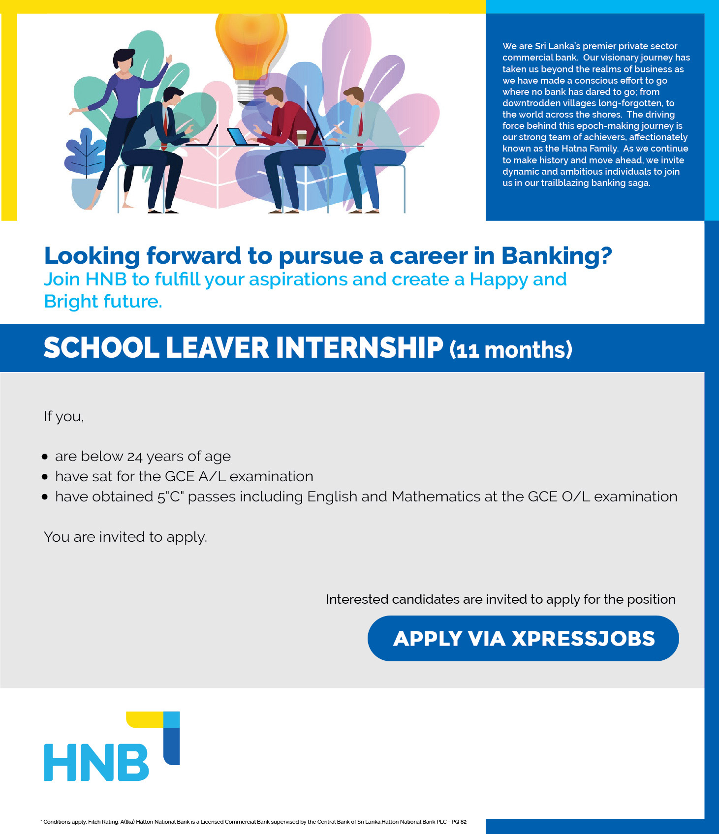 HNB Internship 2026
