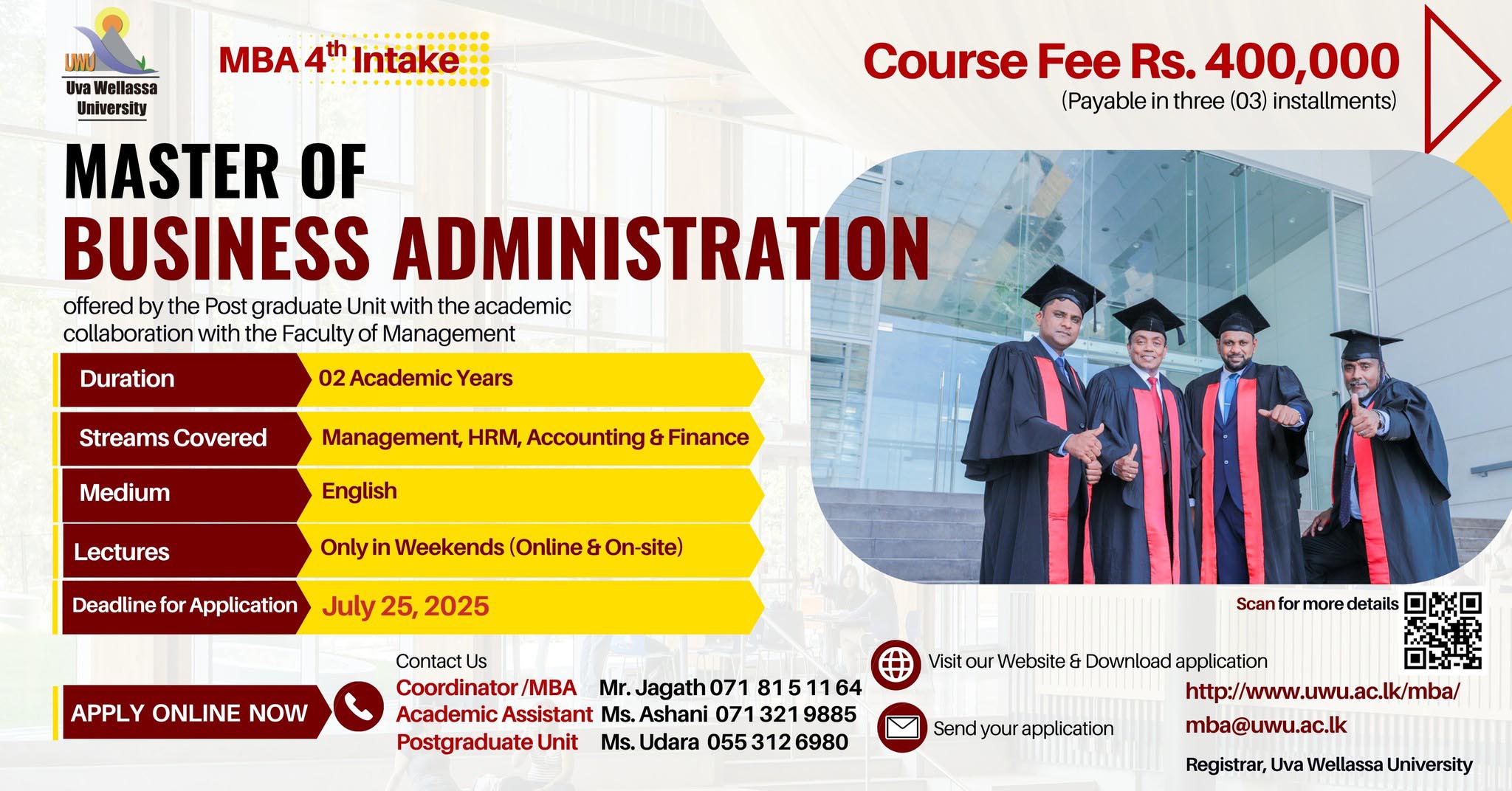 MBA 2025 - Uva Wellassa University