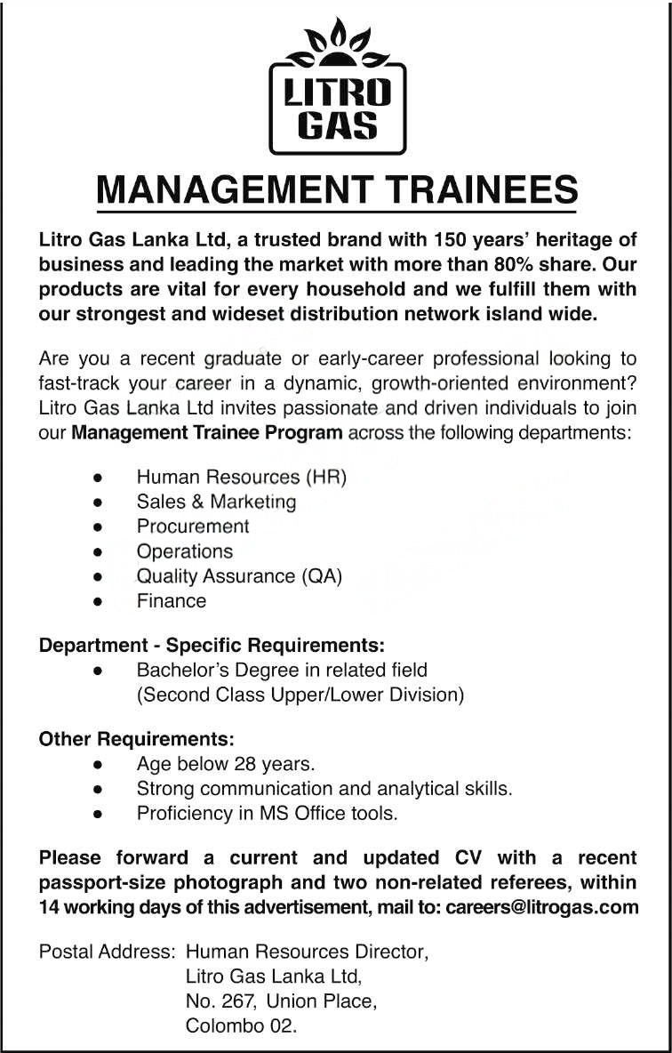 Litro Gas Management Trainee 2025