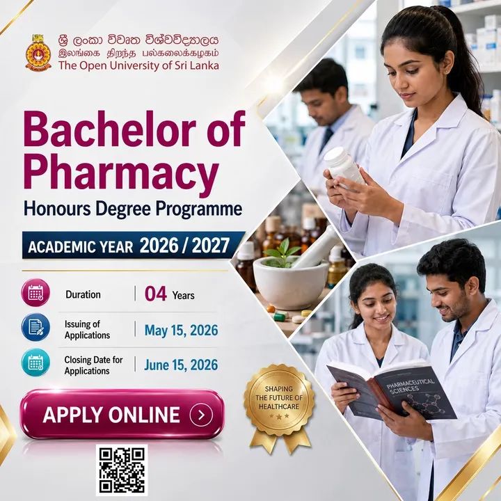 Bachelor of Pharmacy Honours Degree Programme 2026 OUSL