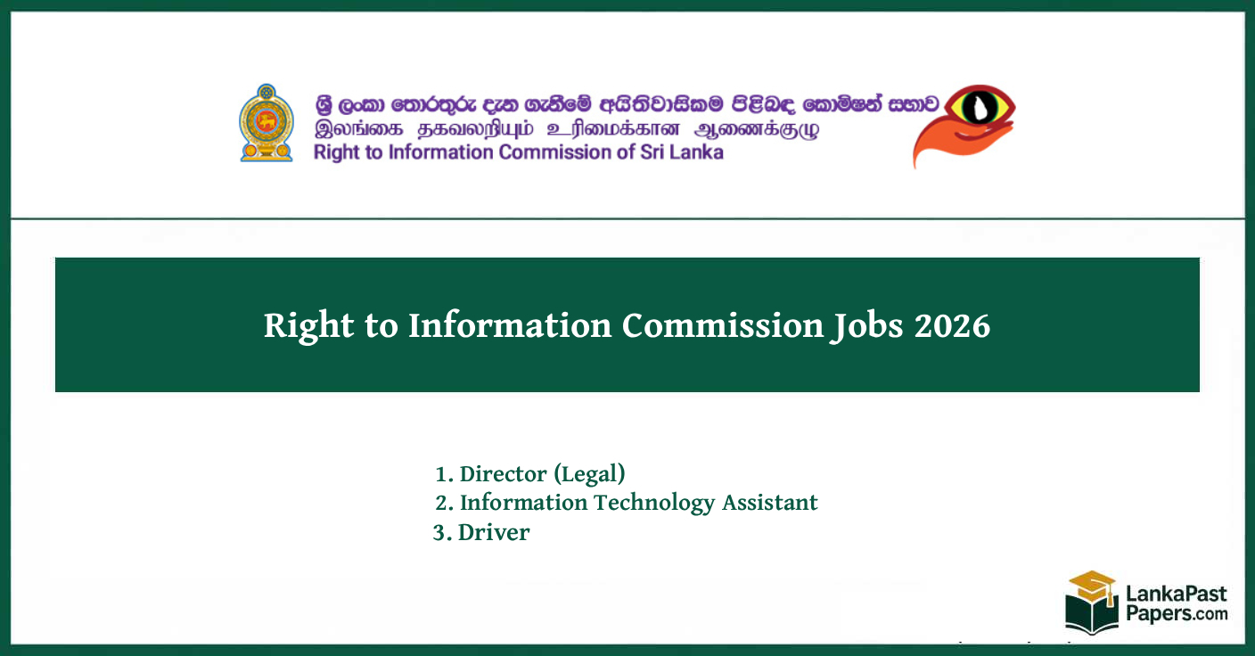 Right to Information Commission Jobs 2026 | Driver, IT, Legal, Director
