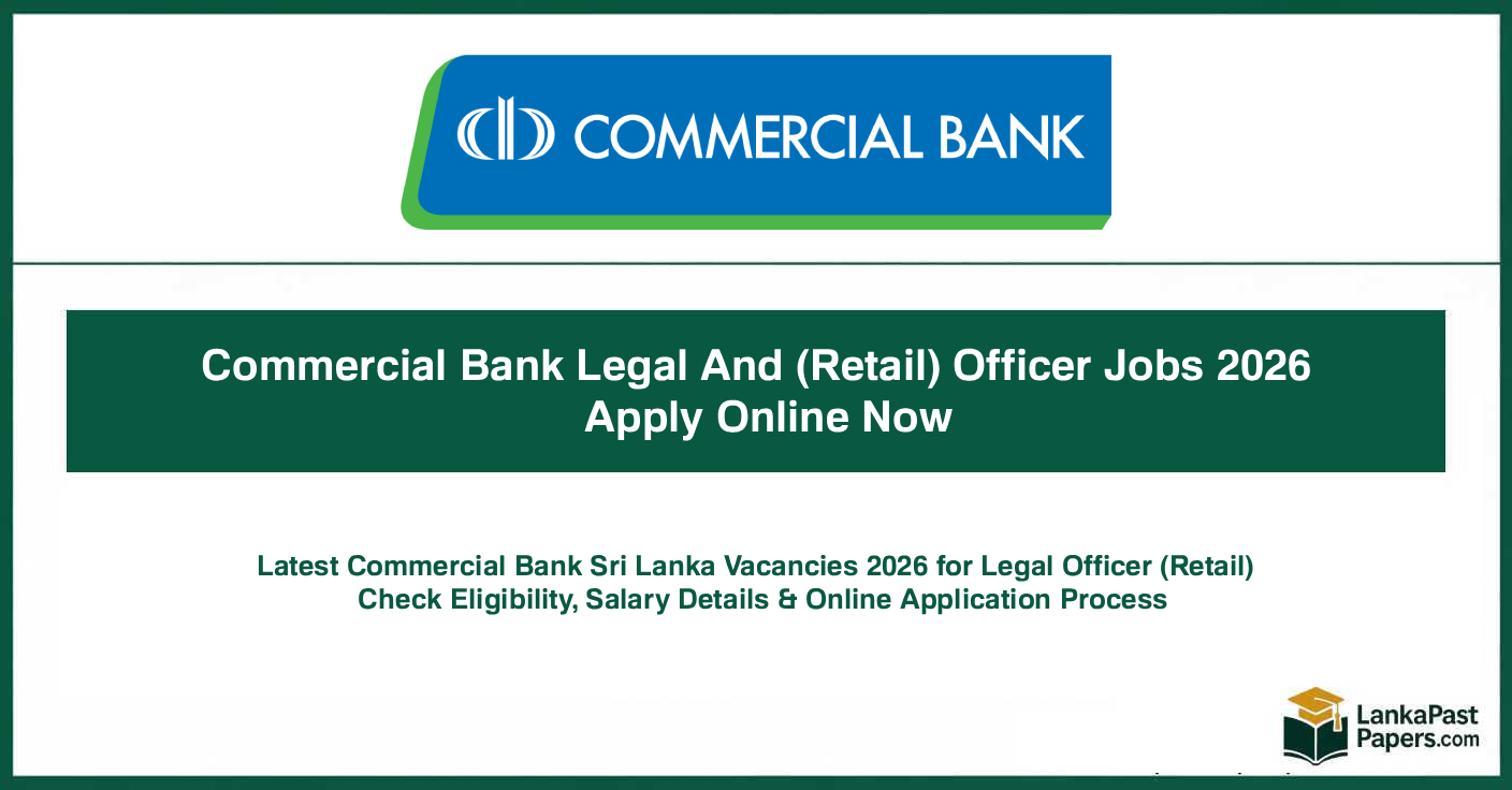 Commercial Bank Legal Officer Retail Jobs 2026 Apply Now