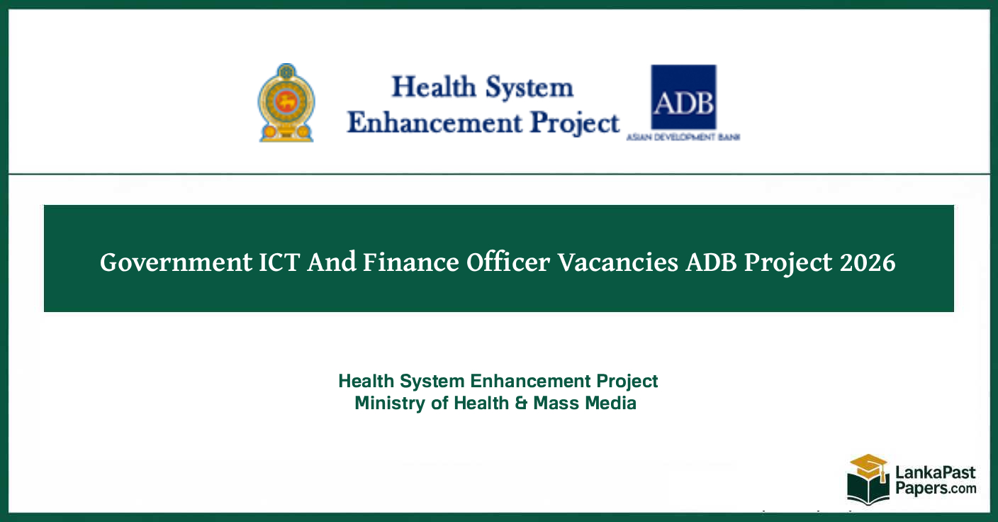 Government ICT And Finance Officer Vacancies ADB Project 2026