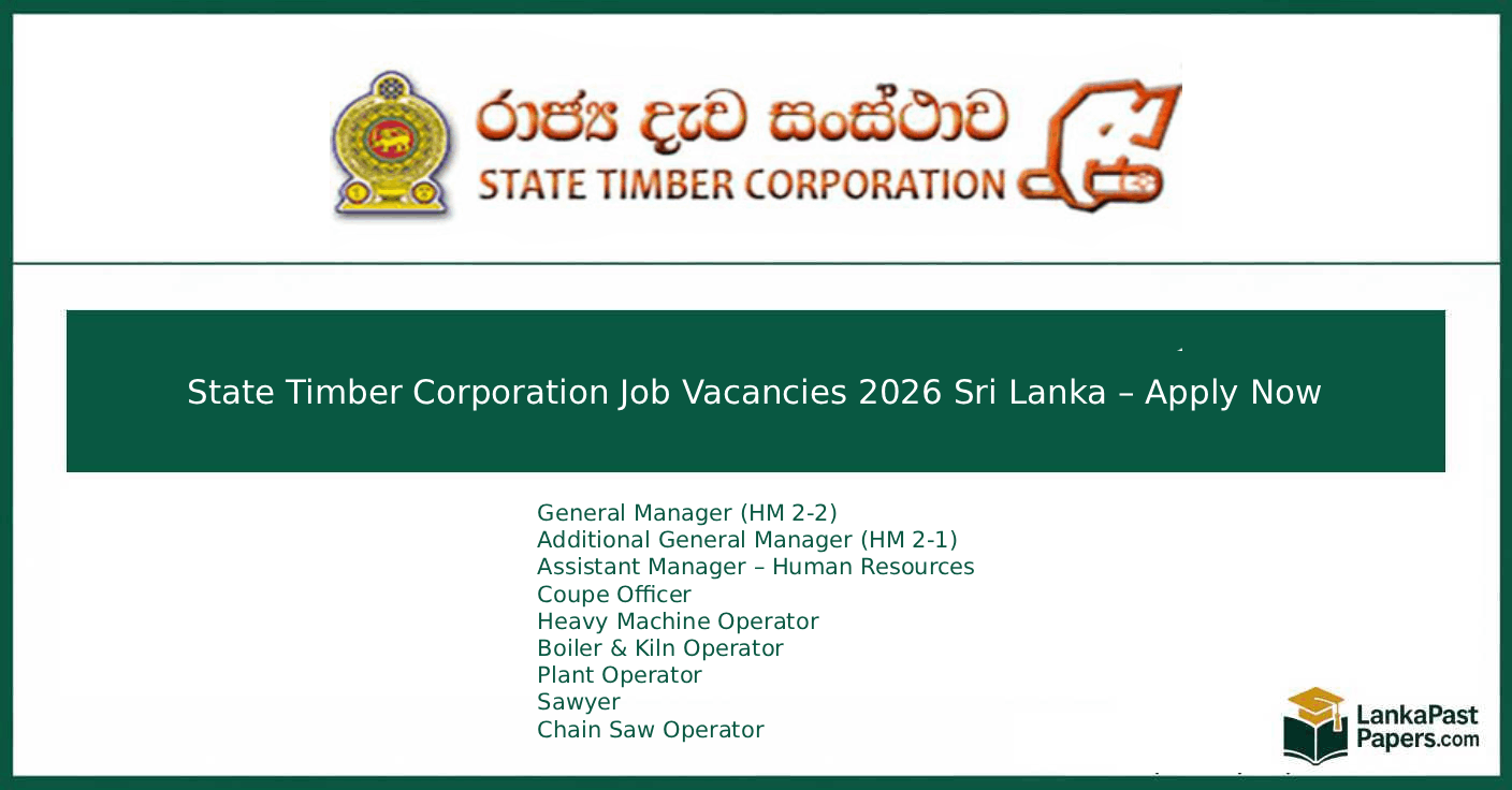 State Timber Corporation Vacancies 2026 – Apply Now