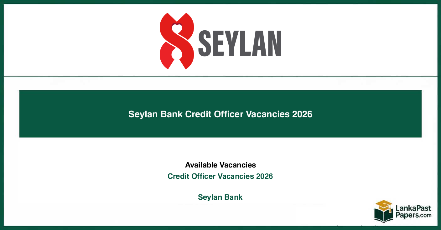 Seylan Bank Credit Officer Vacancies 2026