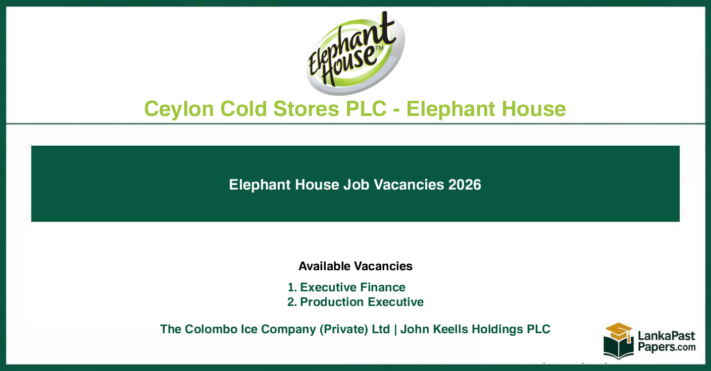 Elephant House (Executive Finance And Production Executive) Job Vacancies 2026