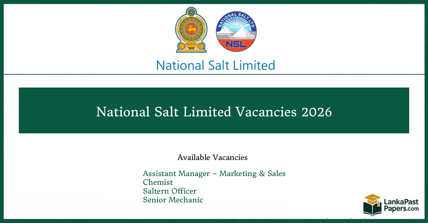 National Salt Limited Vacancies 2026 – Assistant Manager, Chemist, Saltern Officer and Senior Mechanic Jobs
