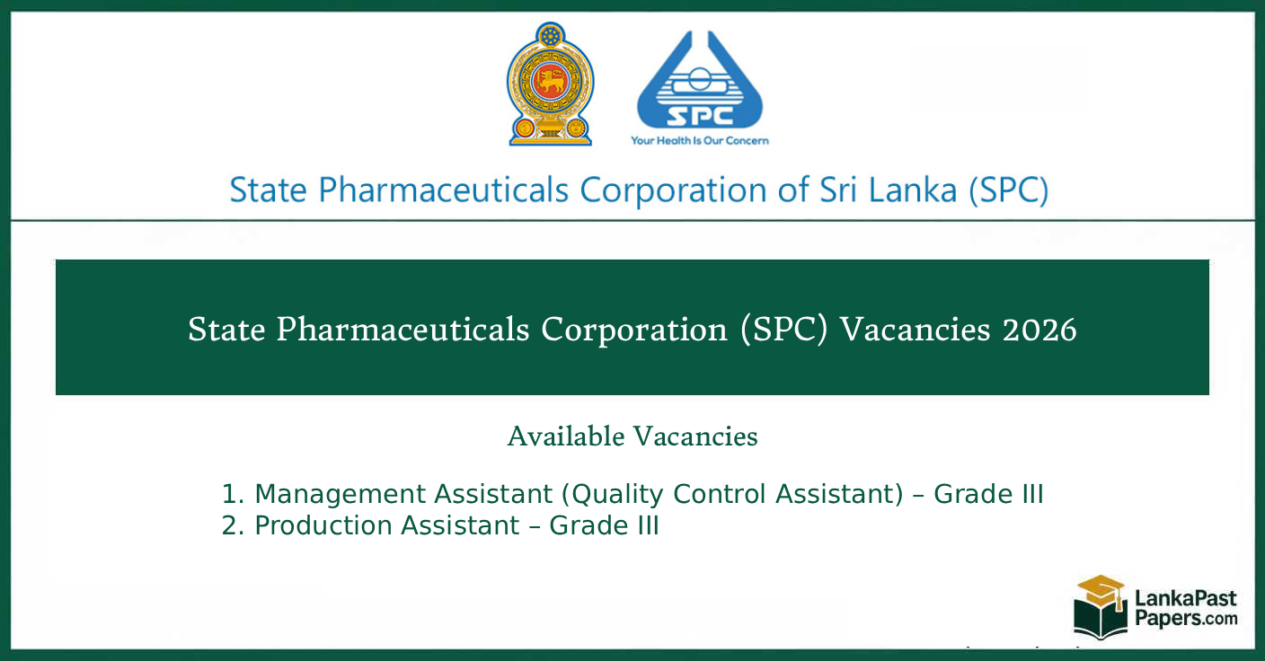 State Pharmaceuticals Corporation (SPC) Vacancies 2026 – Management Assistant and PA Jobs