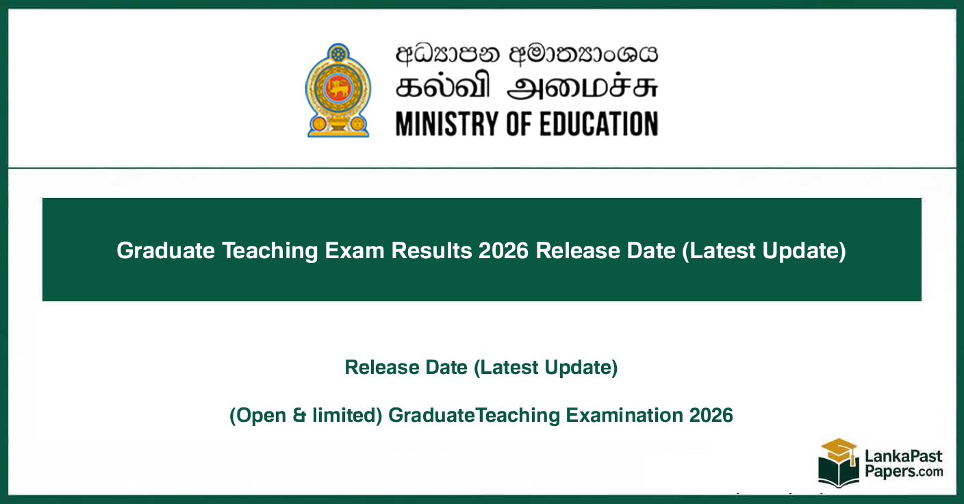 Graduate Teaching Exam Results 2026 Update