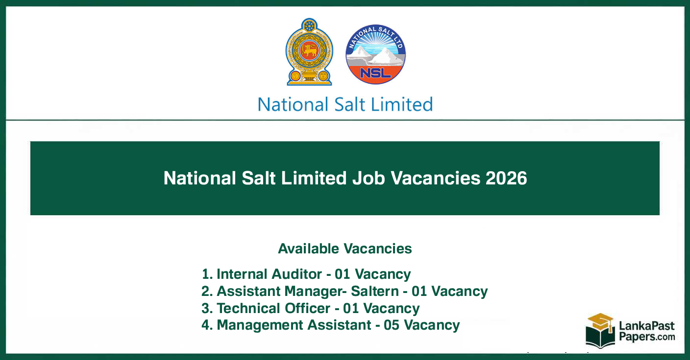 National Salt Limited Job Vacancies 2026