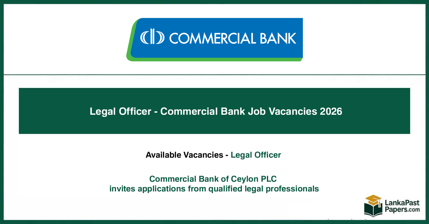 Legal Officer - Commercial Bank Job Vacancies 2026