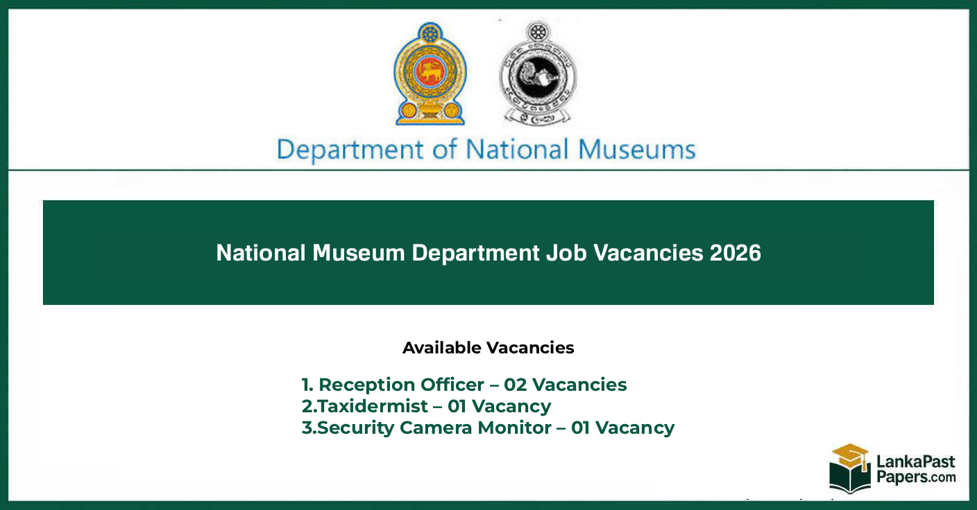 National Museum Department Job Vacancies 2026