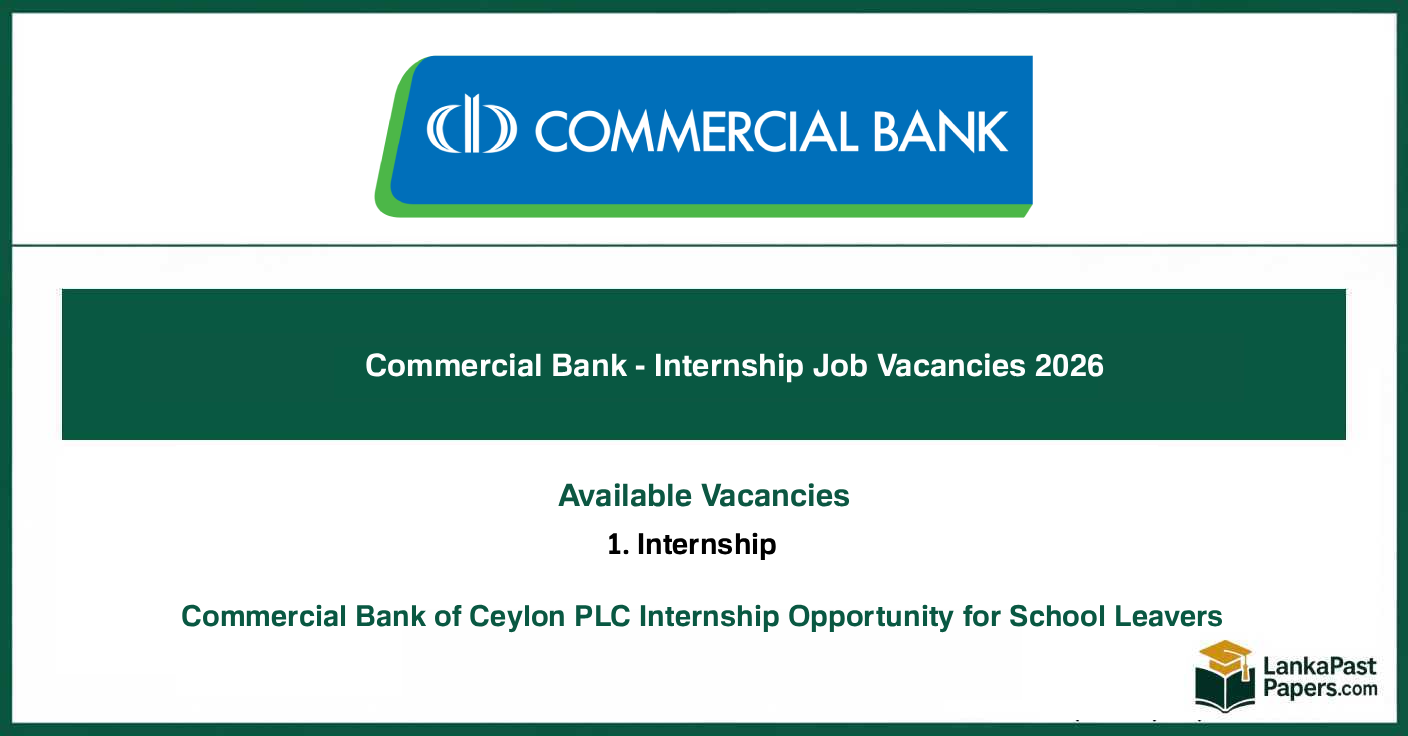 Commercial Bank - Internship Job Vacancies 2026