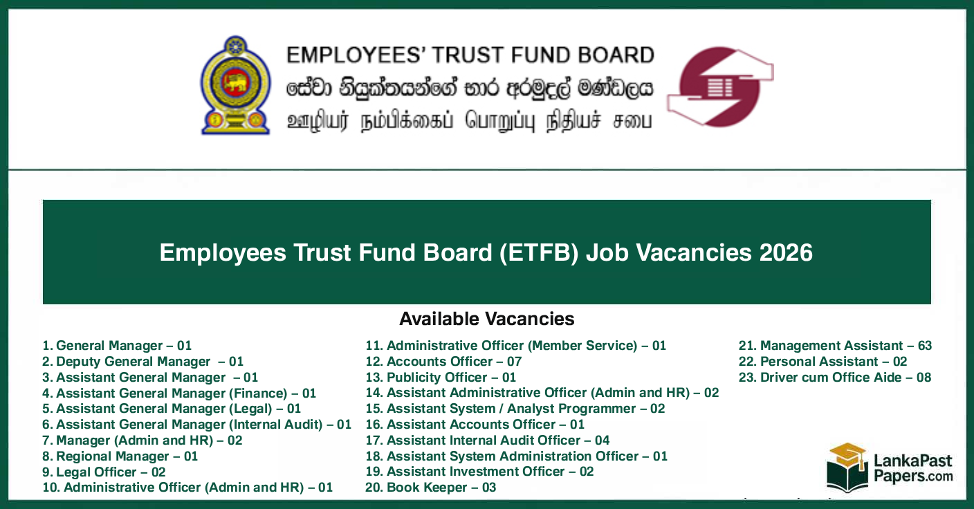 Employees Trust Fund Board (ETFB) Job Vacancies 2026